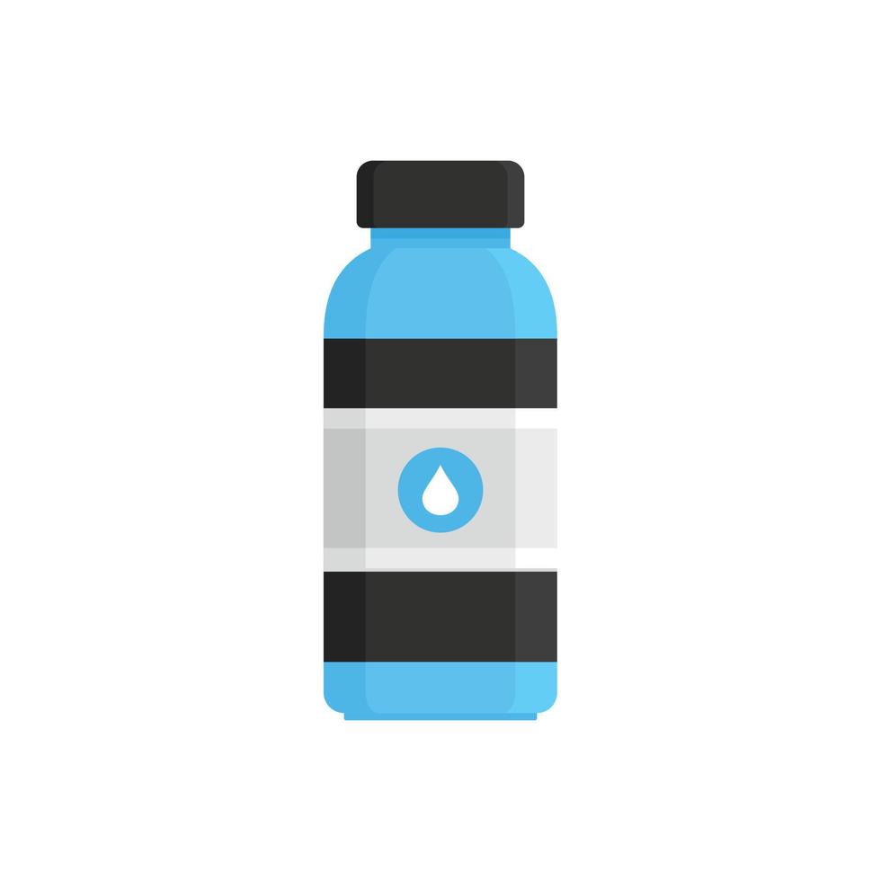 Symbol für Wassergetränkeflasche, flacher Stil vektor