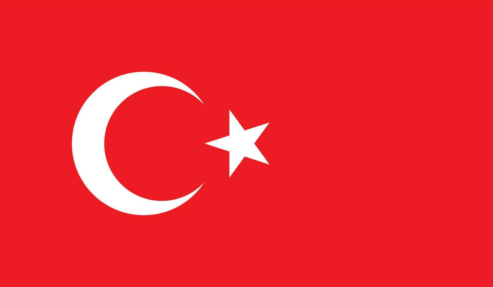 Türkei-Flaggenbild vektor