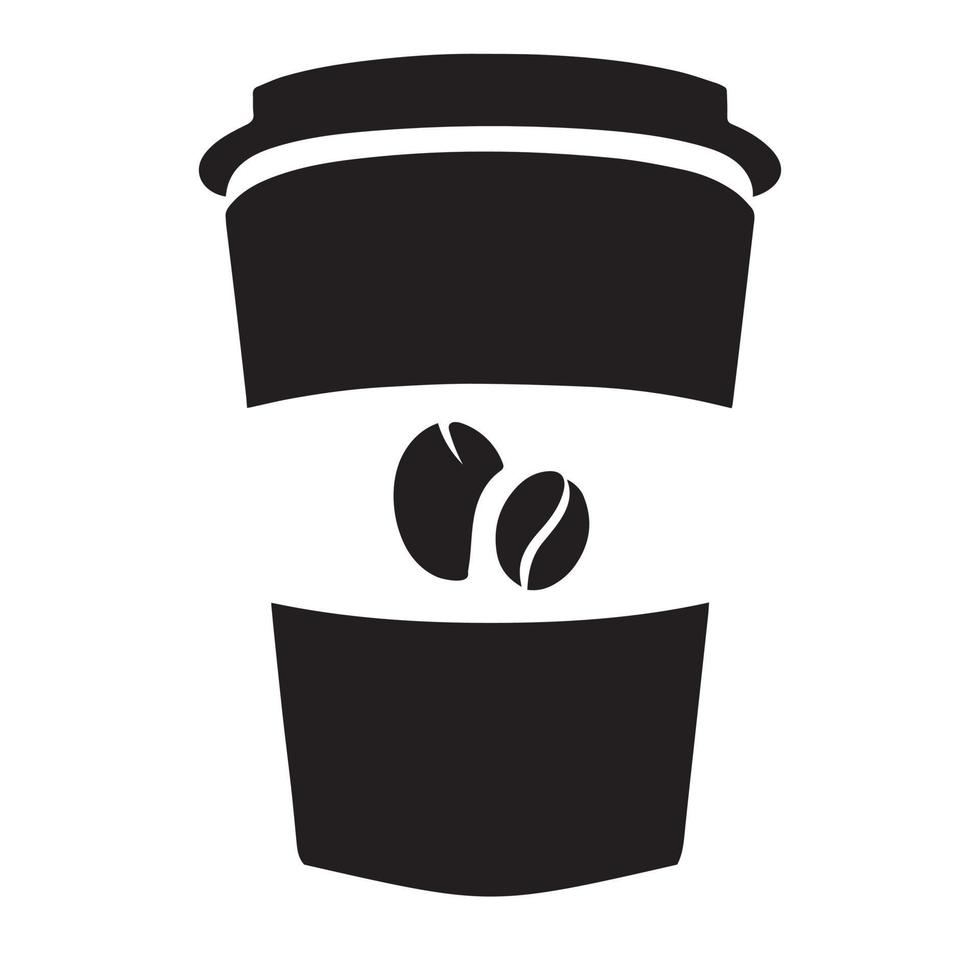 kaffe kopp platt vektor illustration