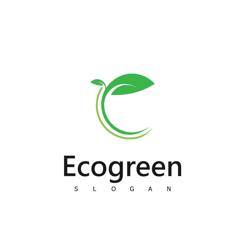 Ecogreen Logo Natur Symboldesign vektor