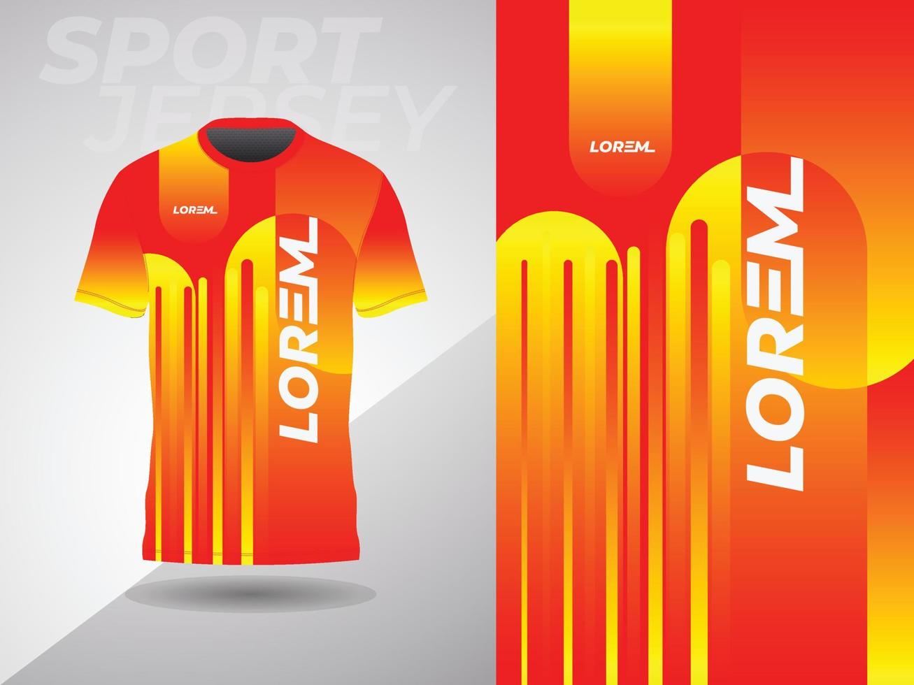 orange abstrakt tshirt sporter jersey design för fotboll fotboll tävlings gaming cross cykling löpning vektor