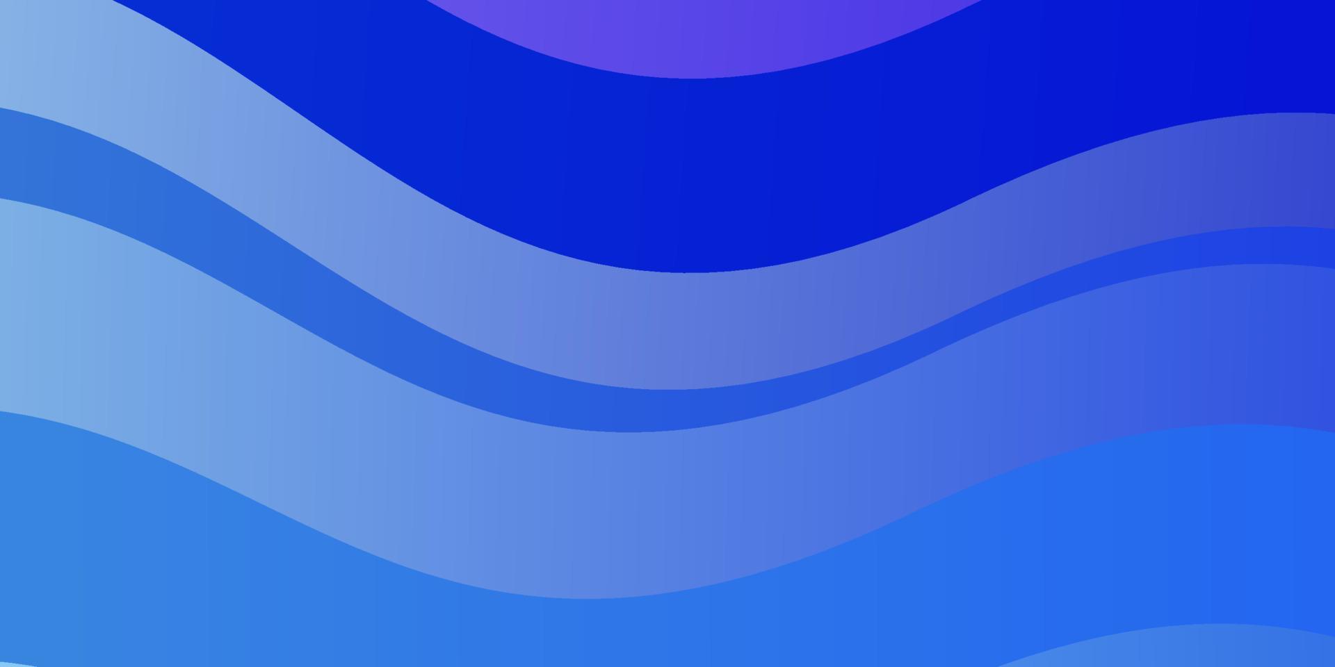 hellrosa, blauer Vektorhintergrund mit gekrümmten Linien. vektor