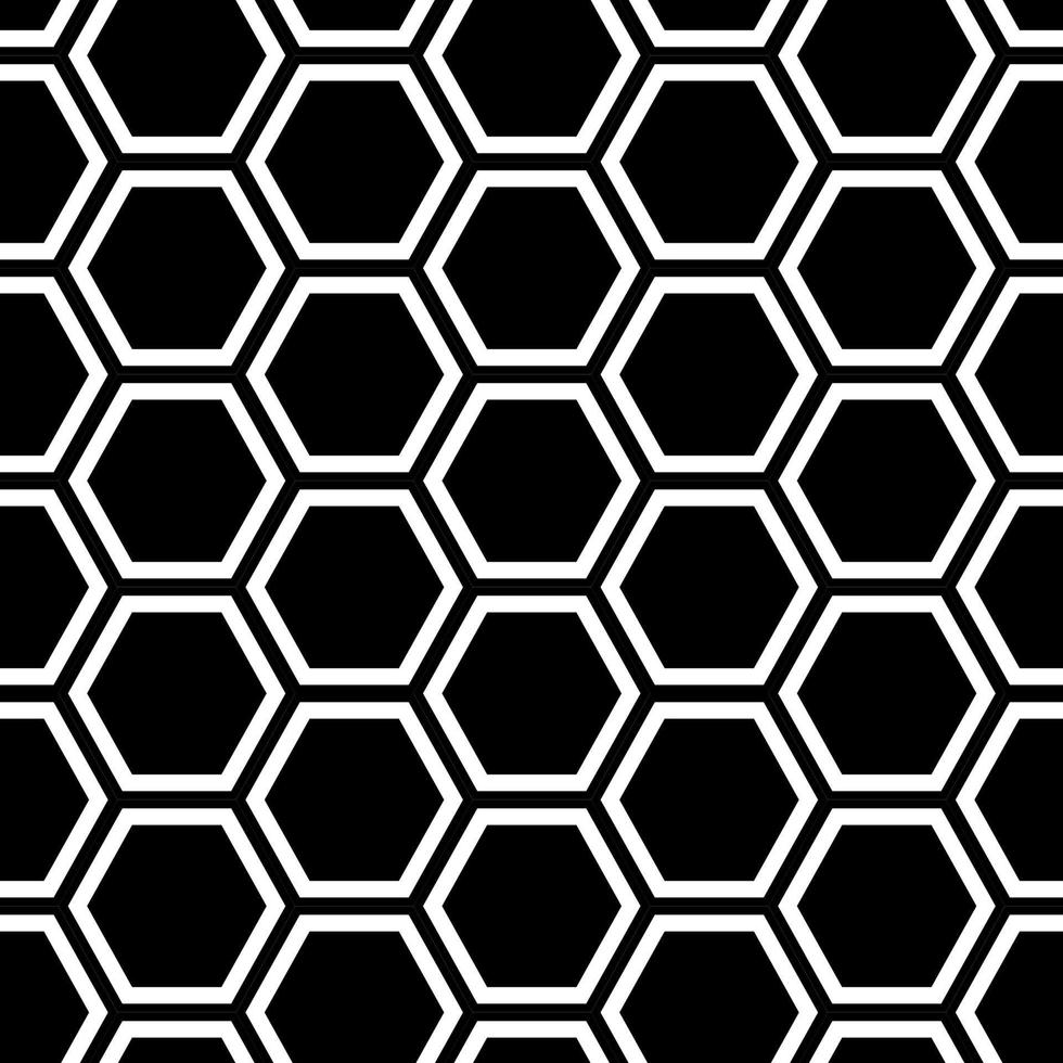 nahtloses muster der waben. abstrakte geometrische nahtlose Wabenmuster. Hexagon-Muster. Vektor-Illustration vektor