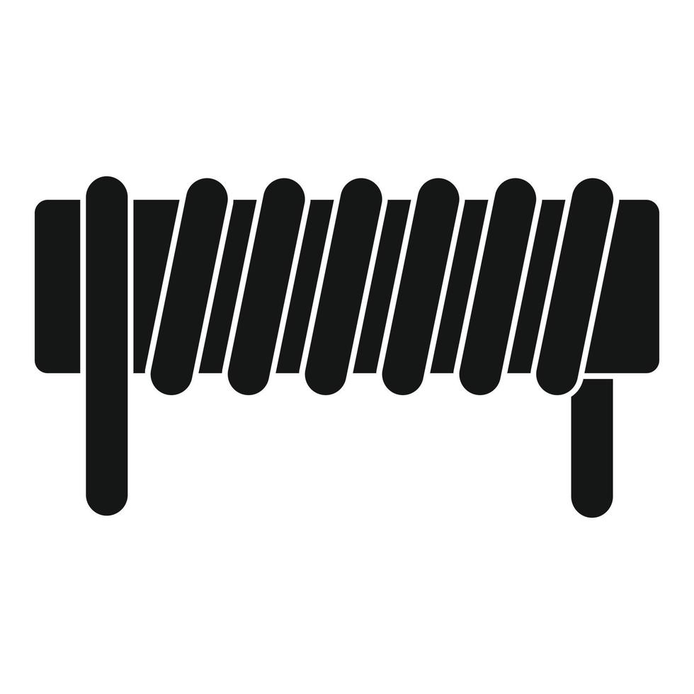 Symbol für Induktionsfederspule, einfacher Stil vektor