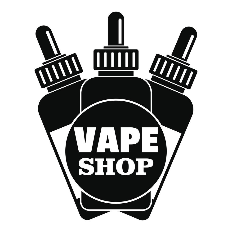 vape flytande affär logotyp, enkel stil vektor