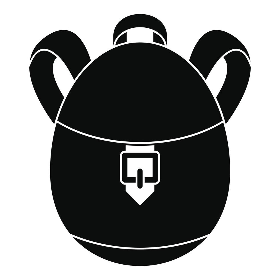 Rucksack-Symbol, einfacher Stil vektor