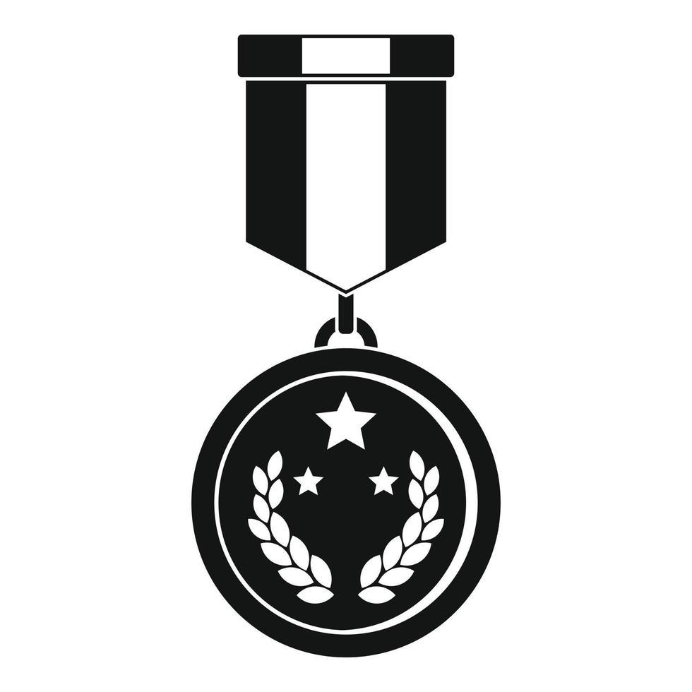 Medaille Symbolvektor einfach vektor