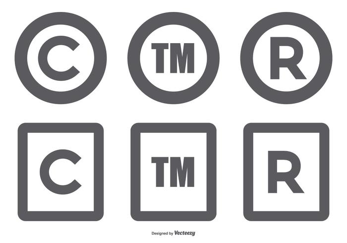 Copyright Symbol Collection vektor