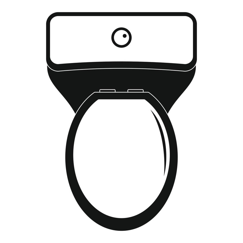 toalett ikon, enkel stil vektor