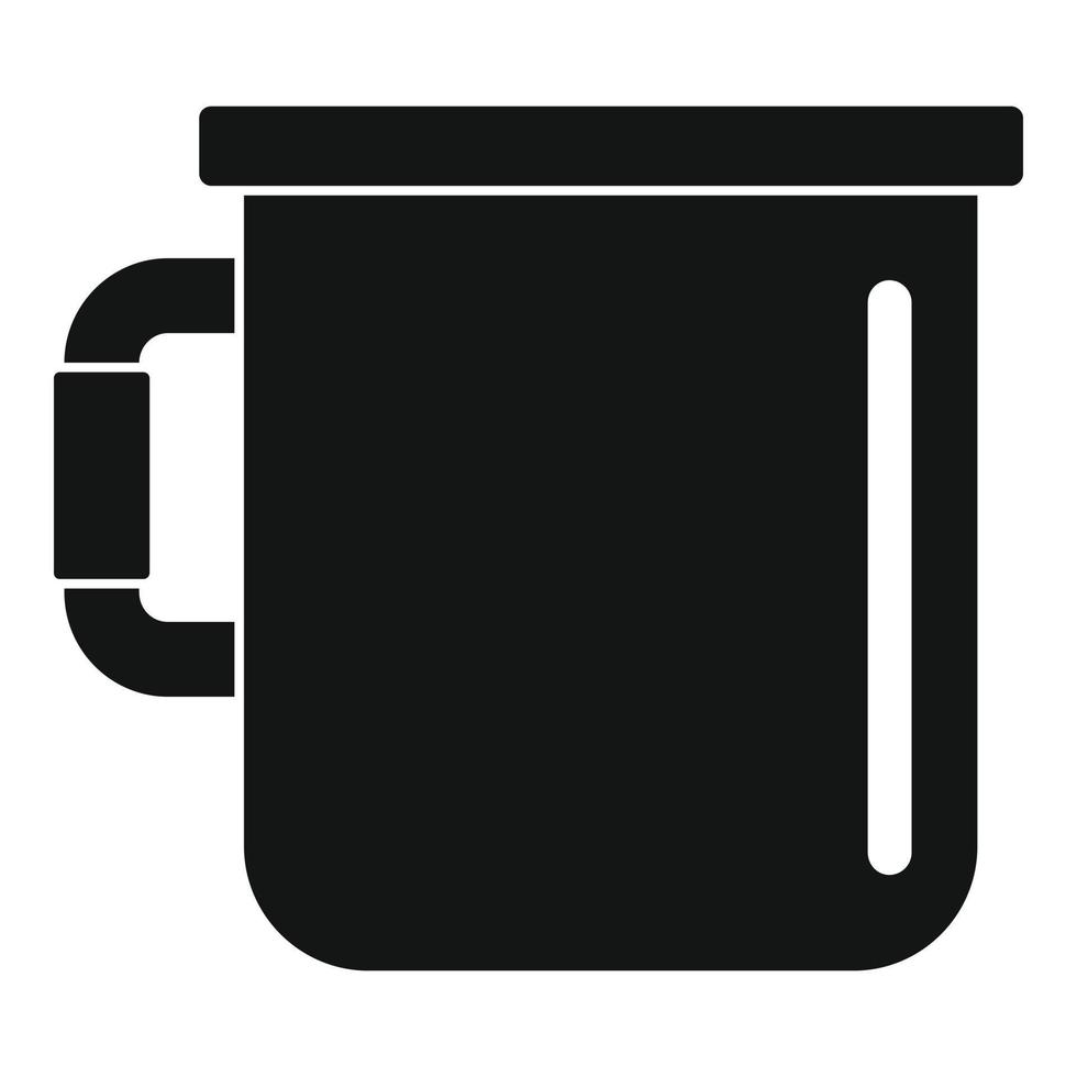 Camp-Cup-Symbol, einfacher Stil vektor