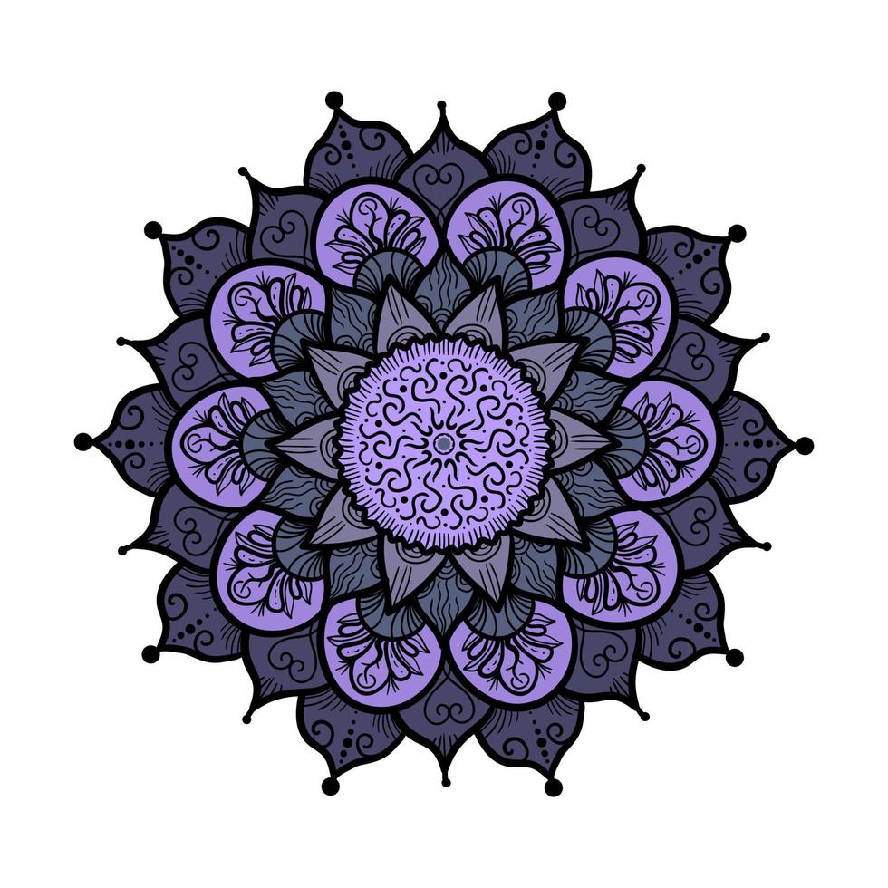 Mandala Linienvorlage vektor