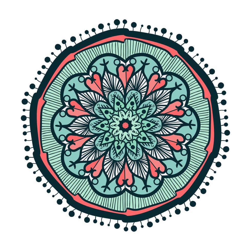 Mandala Linienvorlage vektor