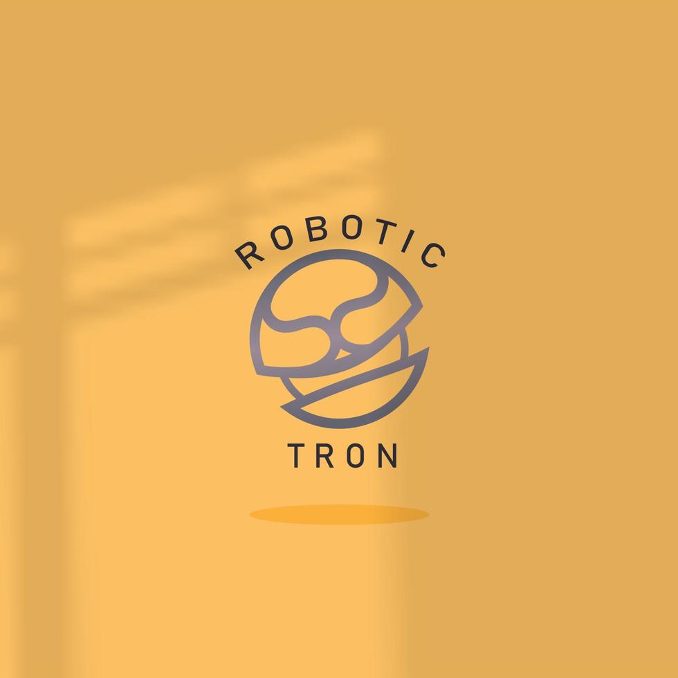 logotyp ikon design robot brev s lila orange monogram enkel elegant, för Lagra teknologi företag eps 10 vektor