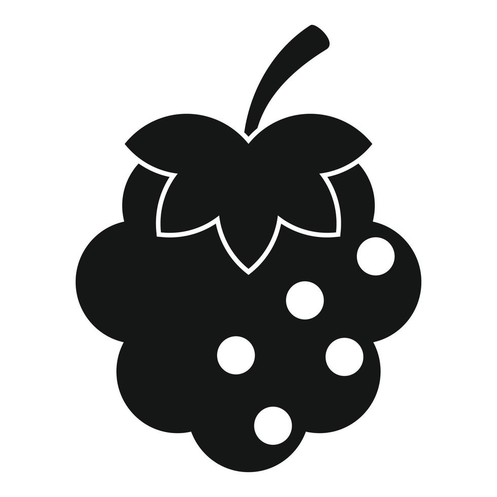 Blackberry-Symbol, einfacher Stil vektor