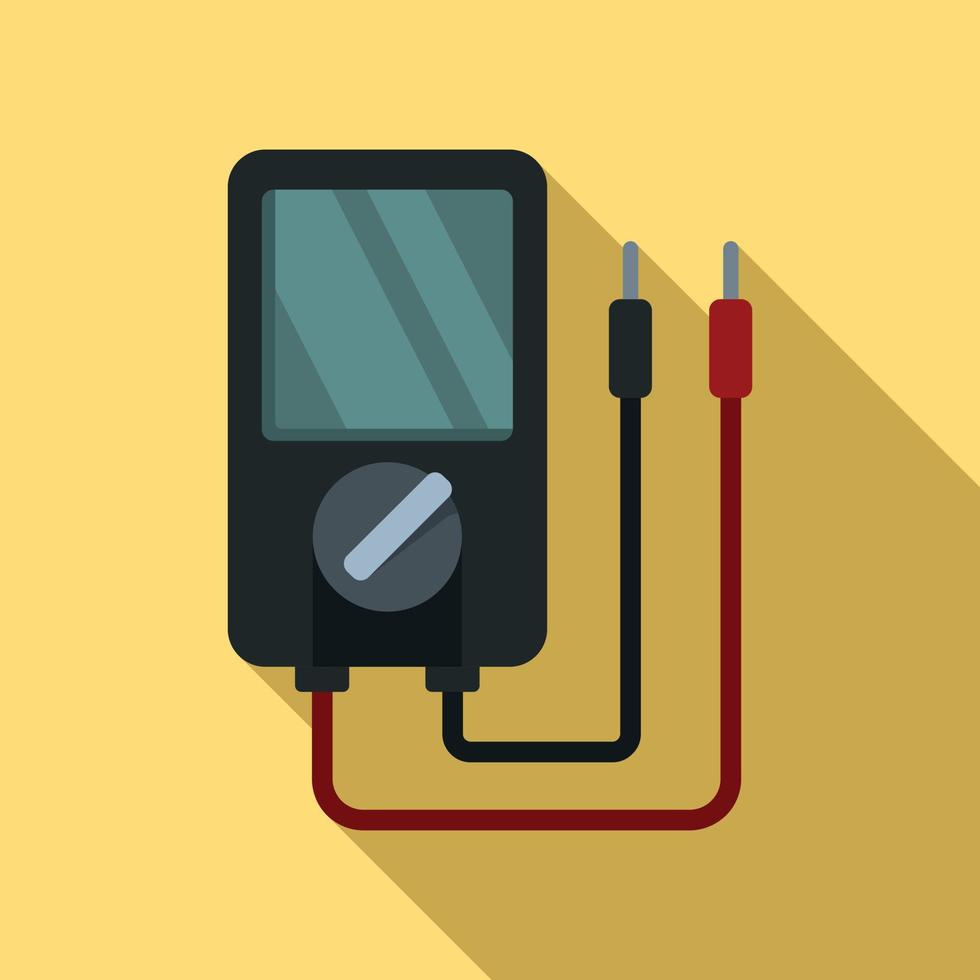 Multimeter-Symbol, flacher Stil vektor