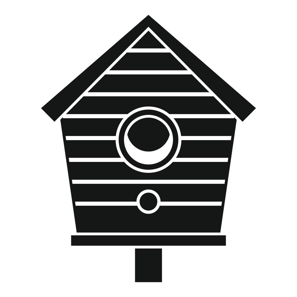 Vogelhaus-Ikone, einfacher Stil vektor