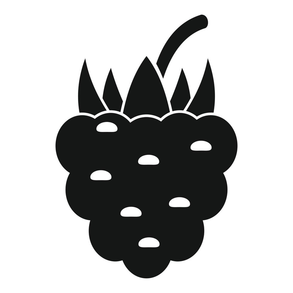 Diät-Blackberry-Symbol, einfacher Stil vektor