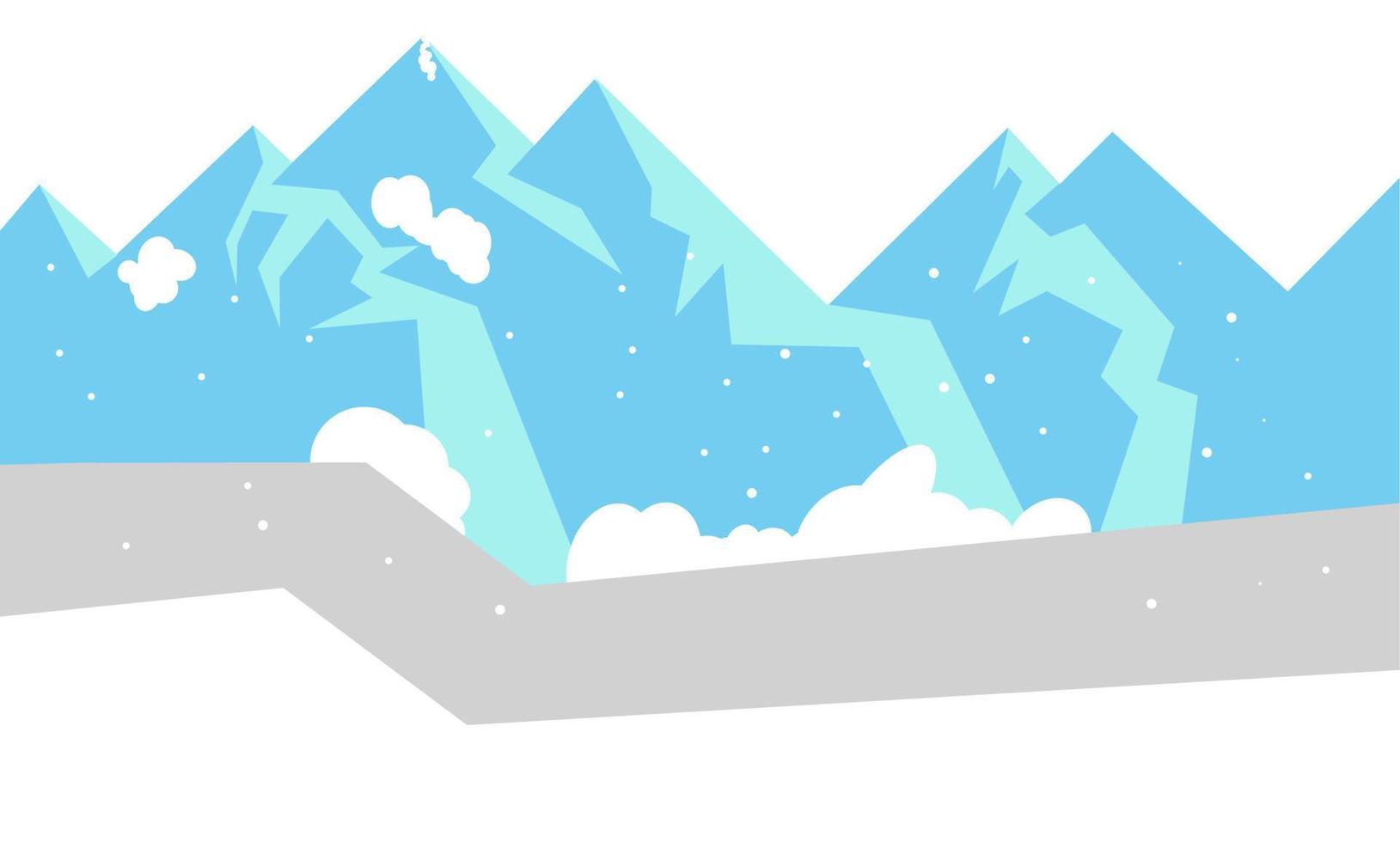 vinter- illustration design, vinter- landskap med elegans begrepp vektor