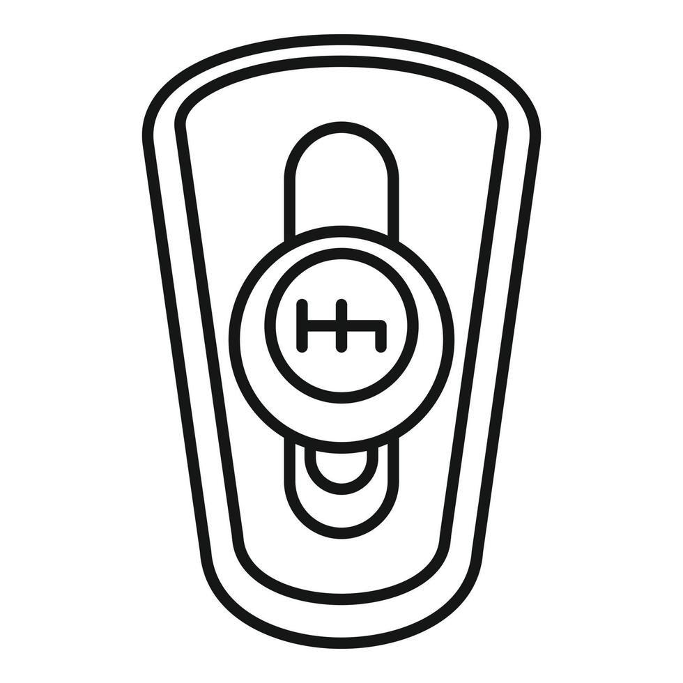 Auto-Auto-Getriebe-Symbol, Umrissstil vektor