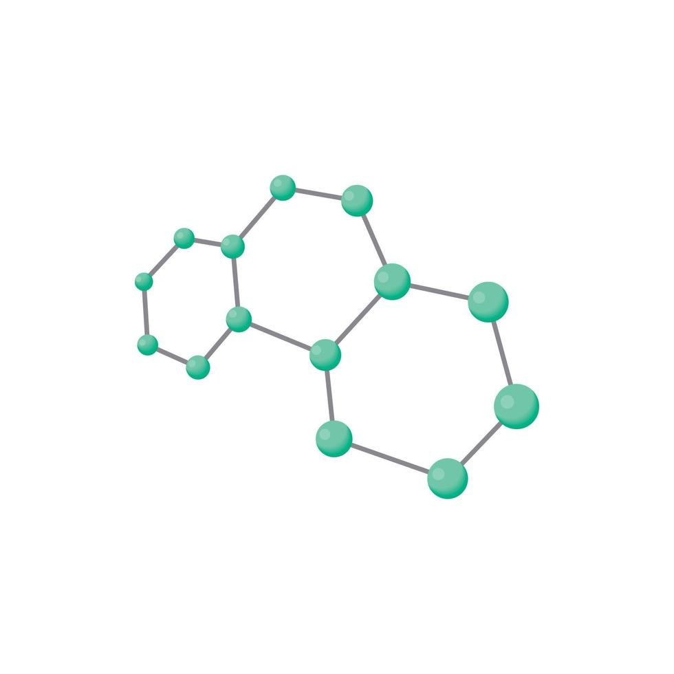 Moleküle-Symbol, Cartoon-Stil vektor