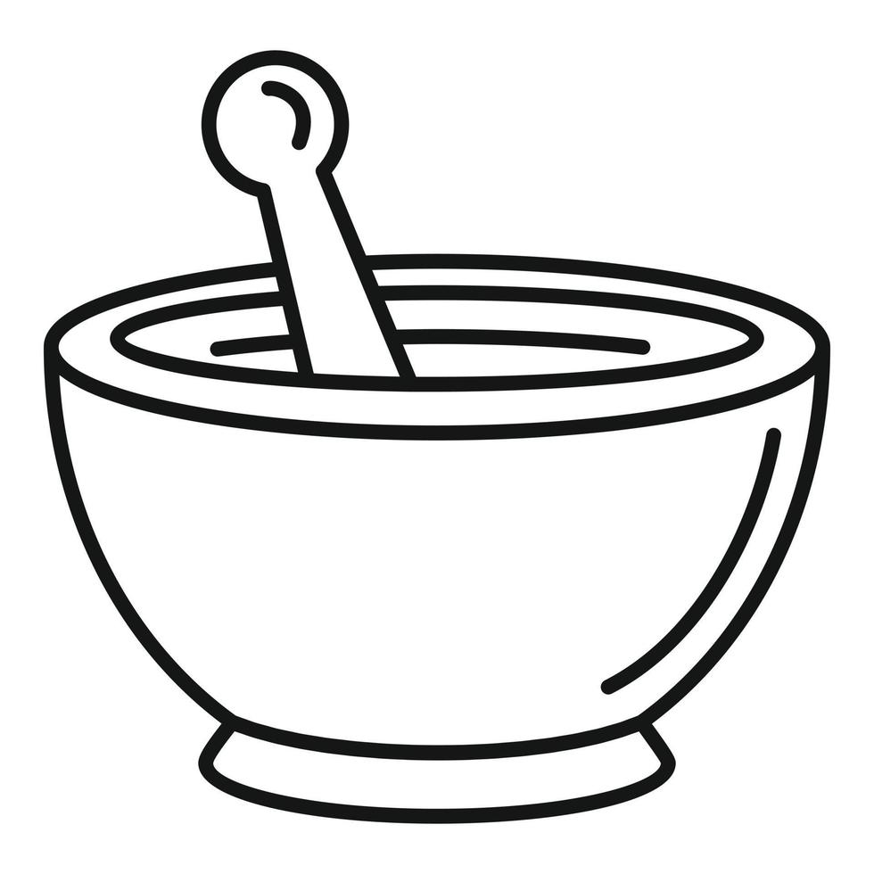 Magic Bowl-Symbol, Umrissstil vektor