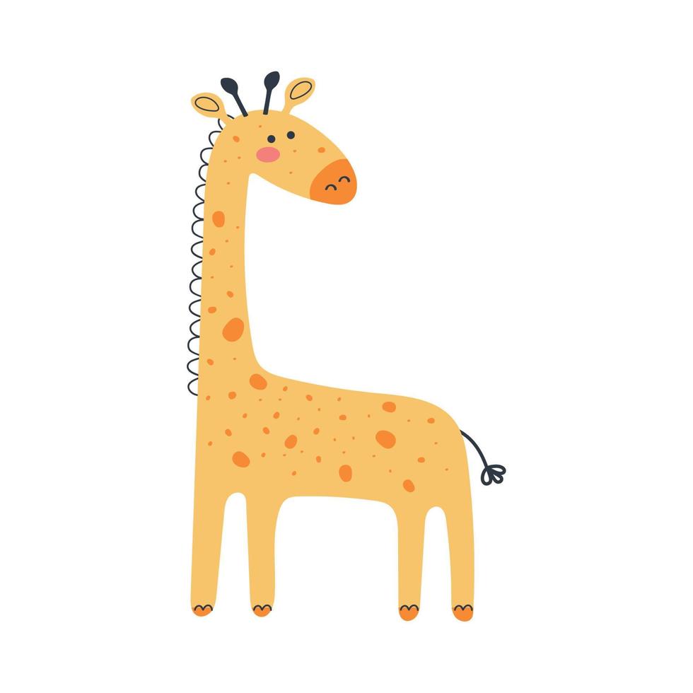 süße Giraffe entzückend vektor