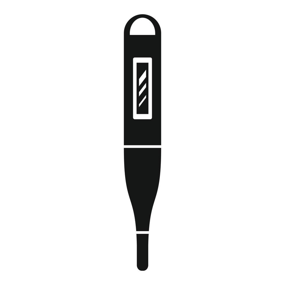 personlig elektrisk termometer ikon, enkel stil vektor