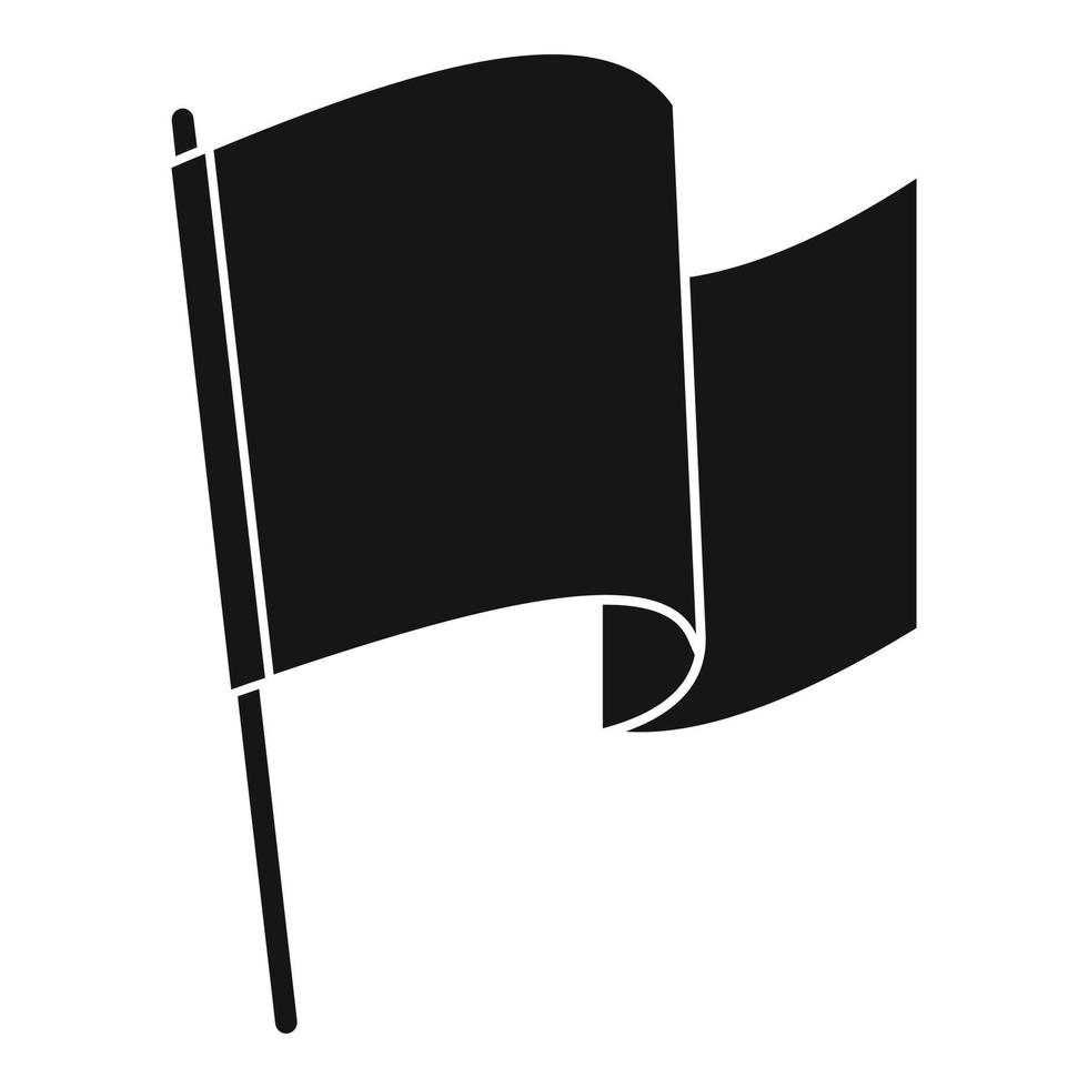 Award Flag Excellence Icon, einfachen Stil vektor