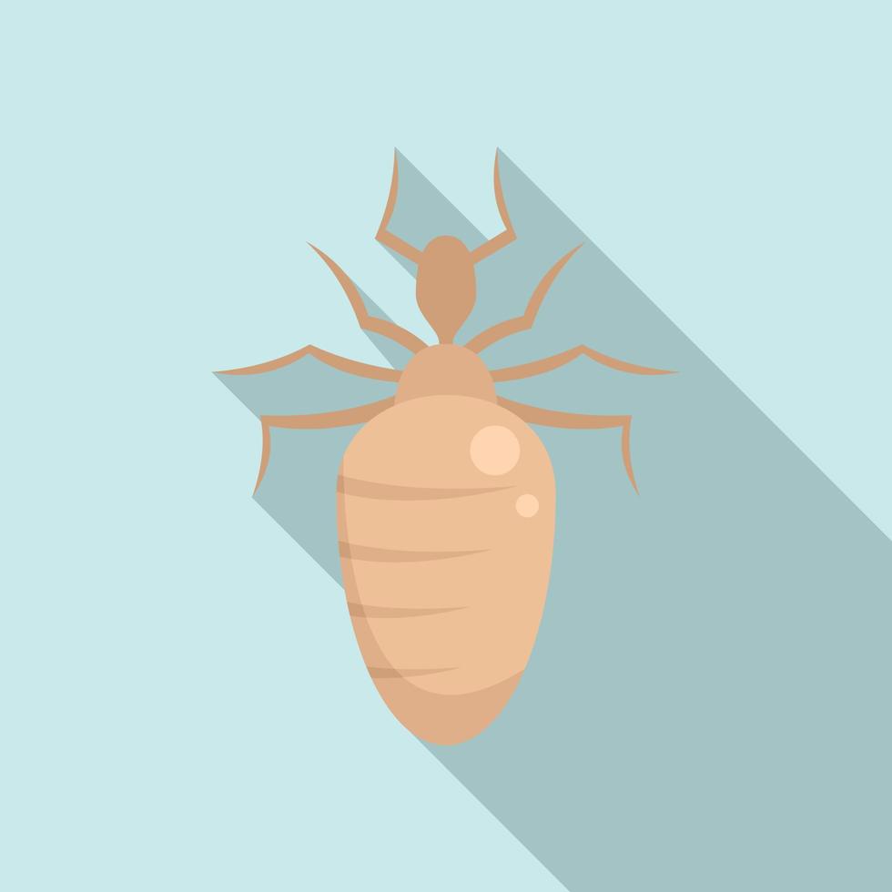 Insekten-Natur-Bug-Symbol, flacher Stil vektor