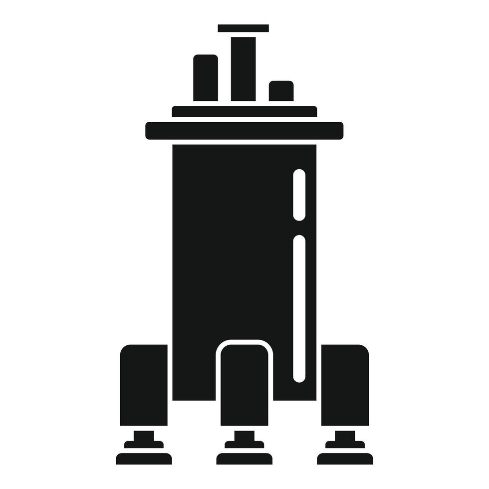 Raumschiff-Schwerkraft-Symbol, einfacher Stil vektor