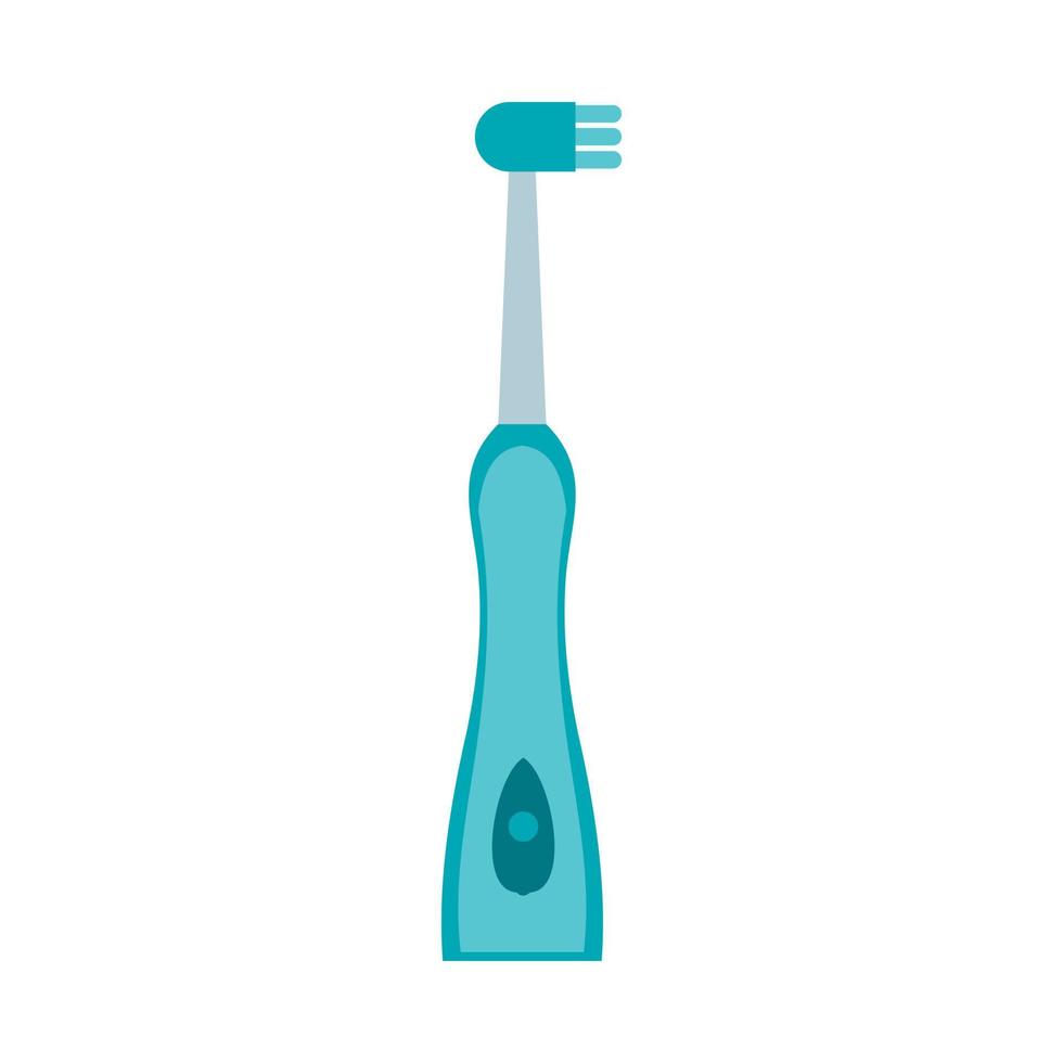 elektrisk tandborste ikon, platt stil vektor
