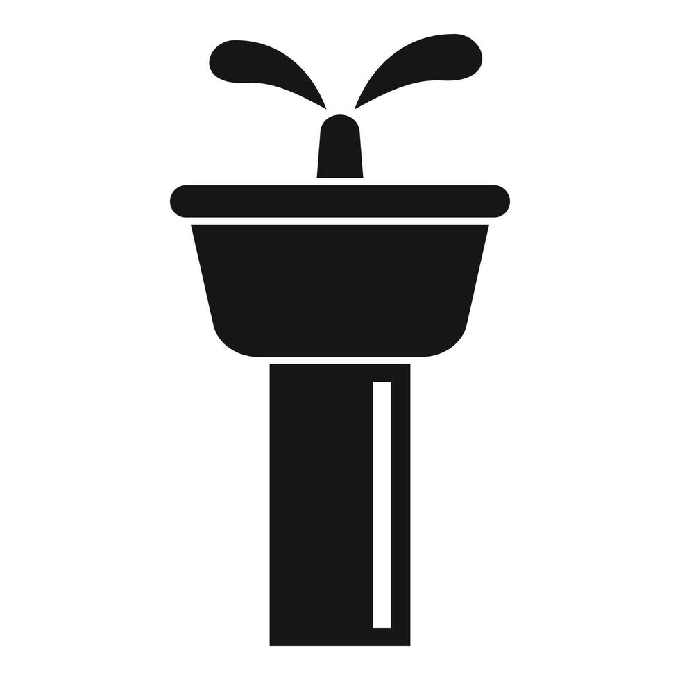 Trinkbrunnen-Symbol, einfacher Stil vektor