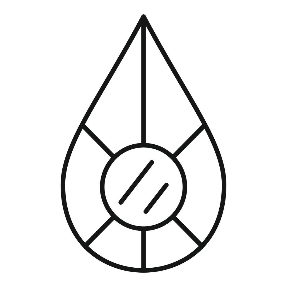 Juwelenform-Symbol, Umrissstil vektor