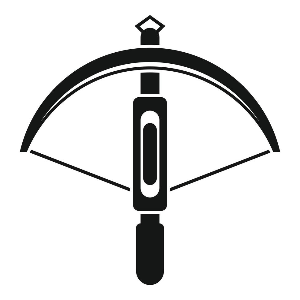 Safari-Armbrust-Symbol, einfacher Stil vektor