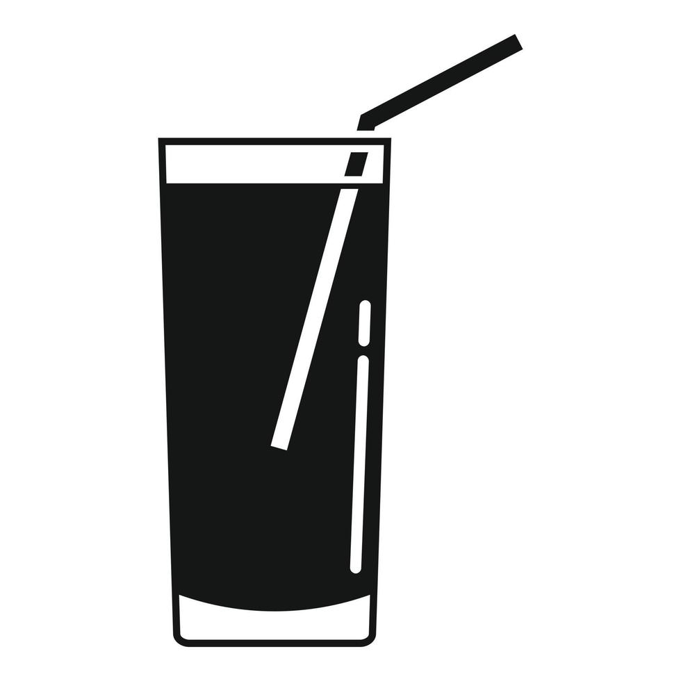 bar dryck glas ikon, enkel stil vektor