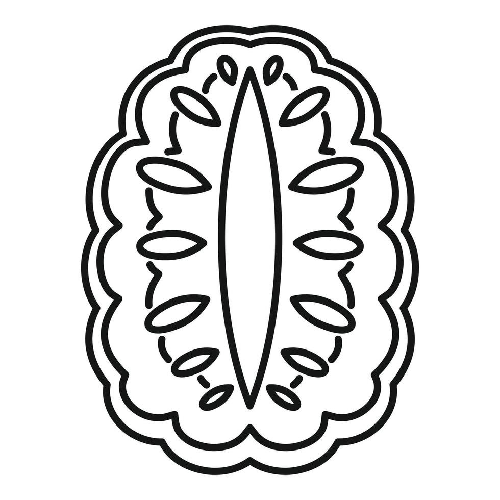 Annona-Symbol, Umrissstil vektor