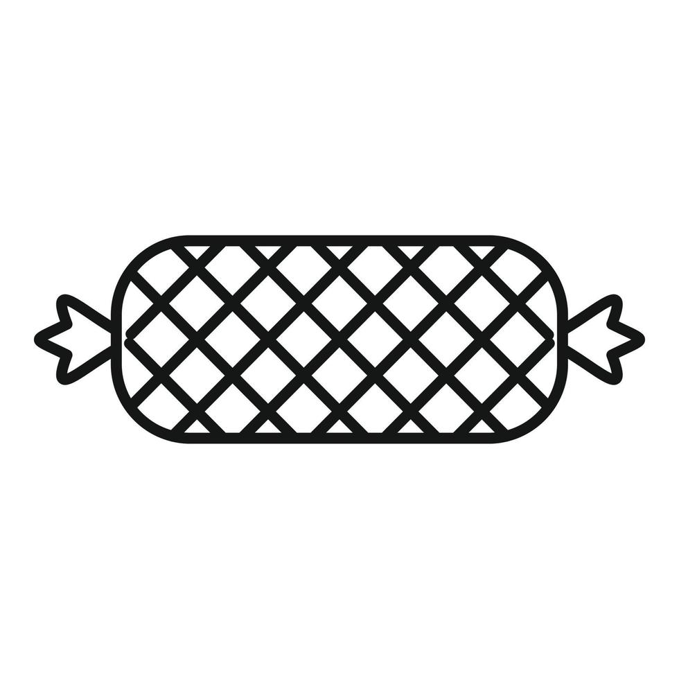 Metzgerwurst-Symbol, Umrissstil vektor