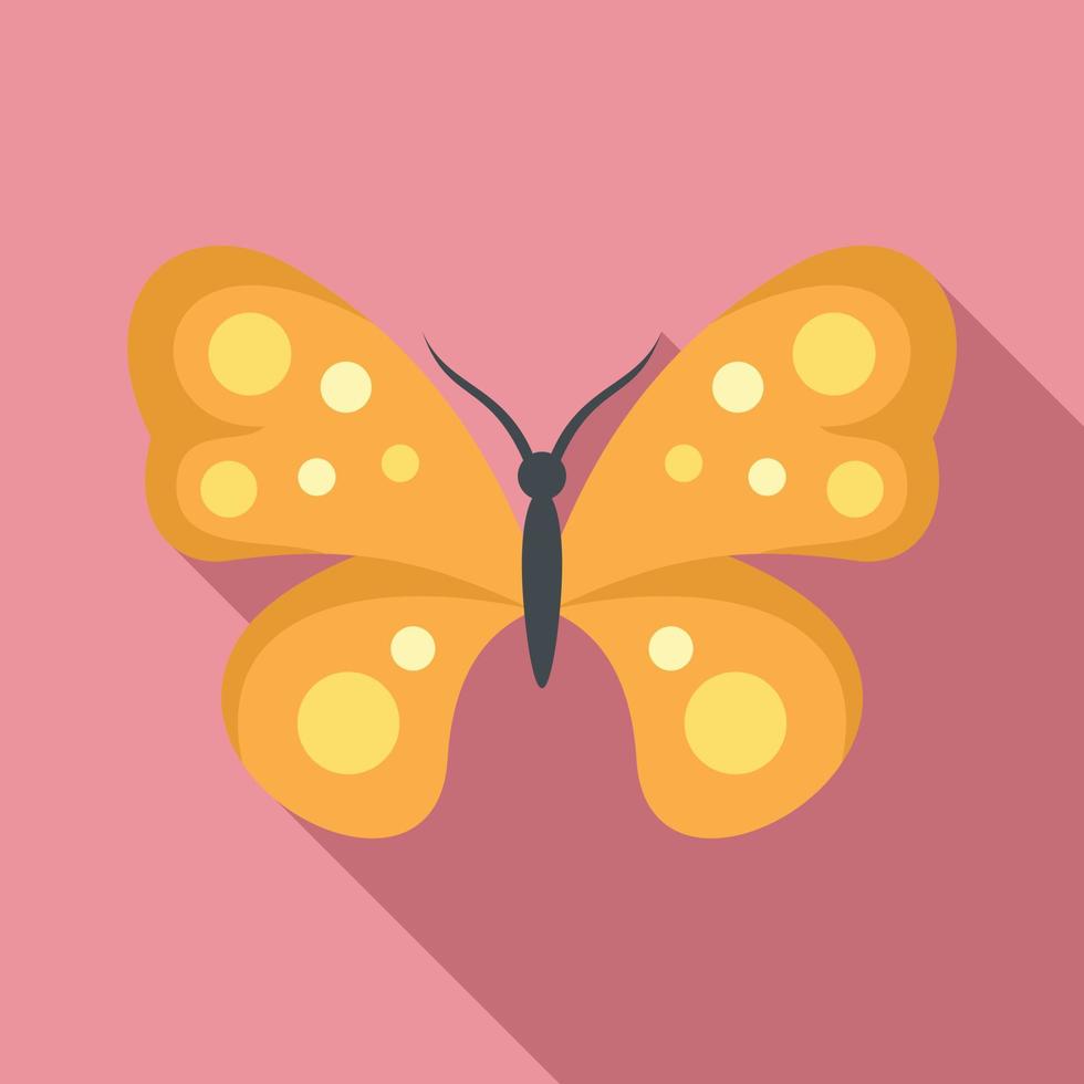 helles Schmetterlingssymbol, flacher Stil vektor