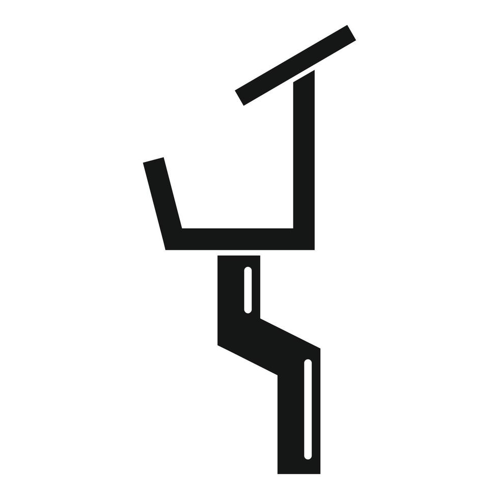 Dachrinnen-Symbol, einfacher Stil vektor