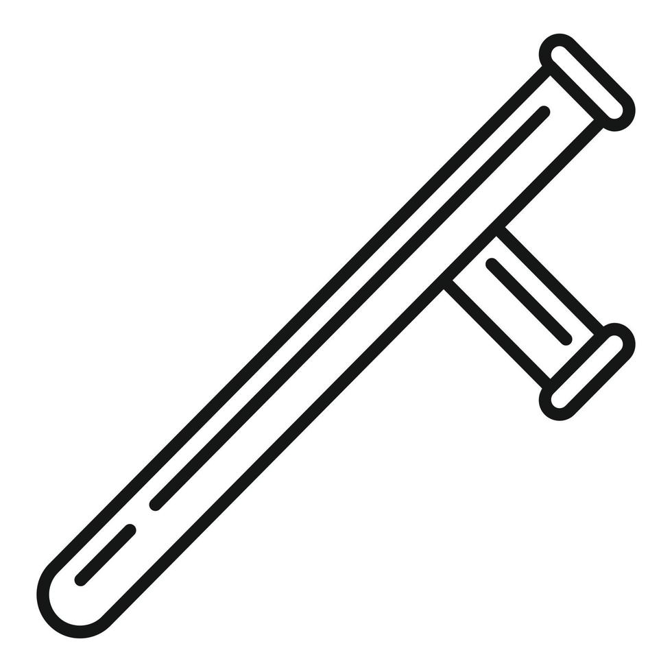 Guard-Fledermaus-Symbol, Outline-Stil vektor