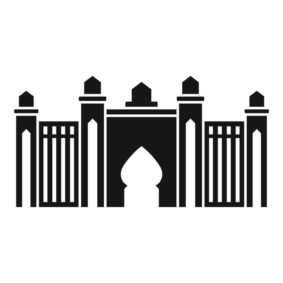 Dubai-Moschee-Ikone, einfacher Stil vektor