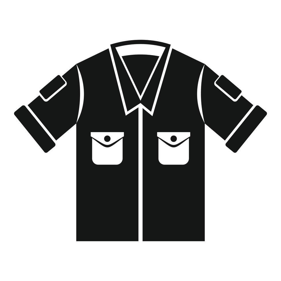 Safari-Shirt-Ikone, einfacher Stil vektor