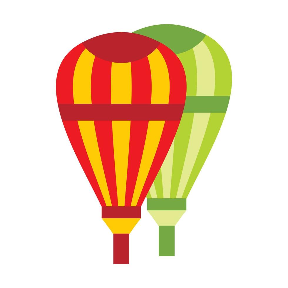 ballonger ikon, platt stil vektor
