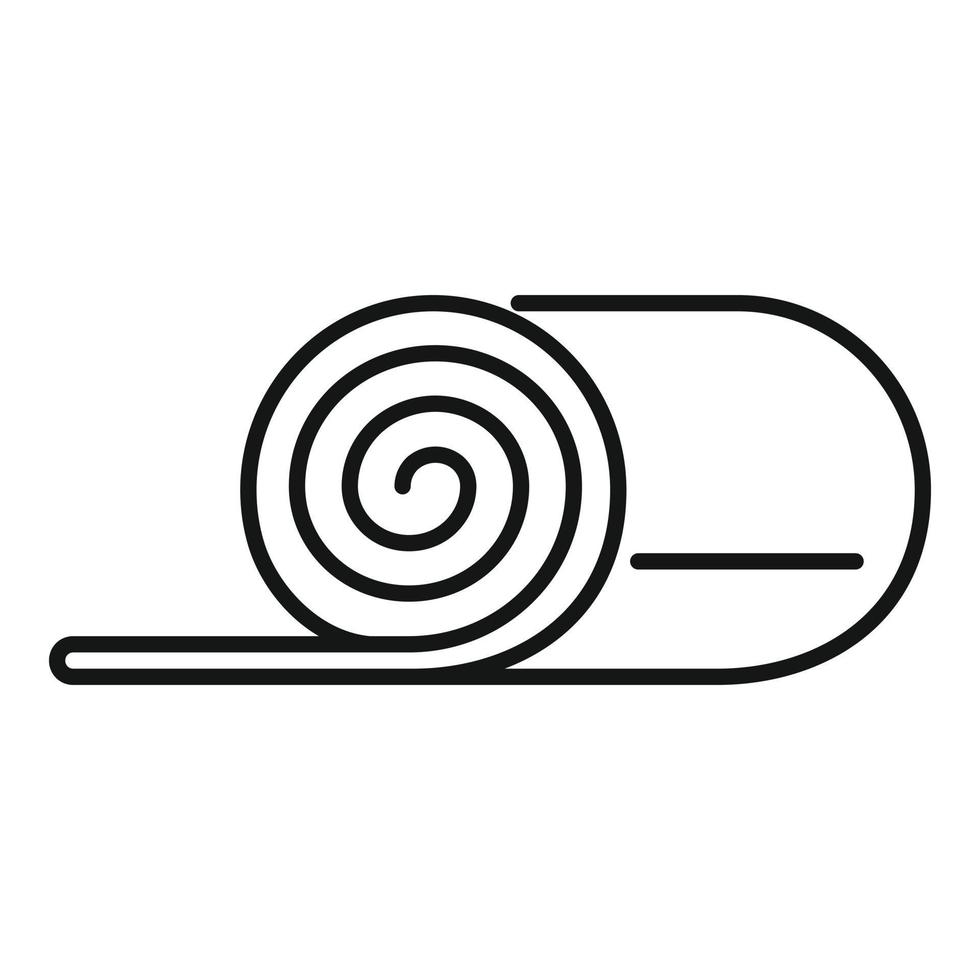 Sauna-Isolationssymbol, Umrissstil vektor