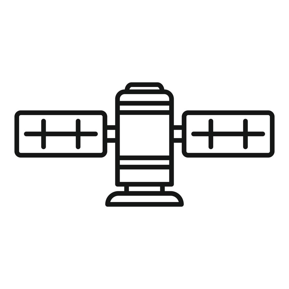 Broadcast-Satellitensymbol, Umrissstil vektor