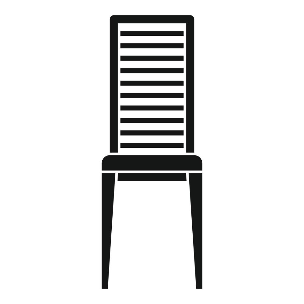 Gartenmöbel-Stuhl-Symbol, einfacher Stil vektor