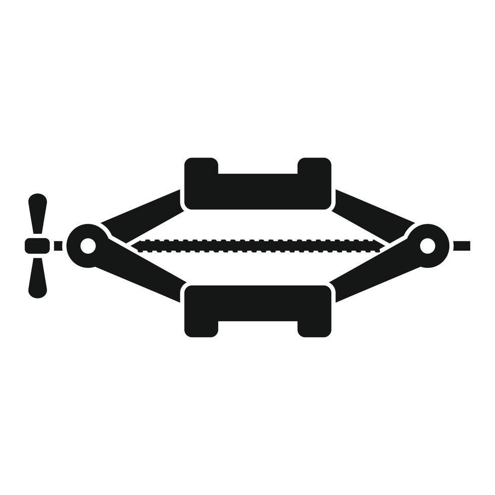 Lift Jack-Screw-Symbol, einfacher Stil vektor