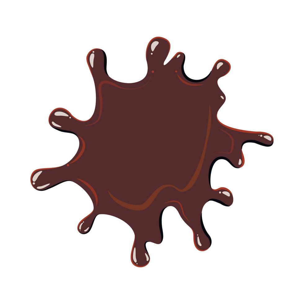 fläck av mjölk choklad ikon vektor
