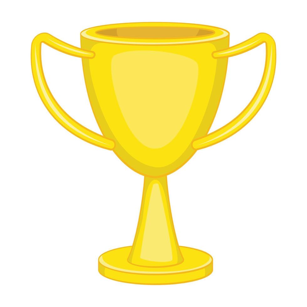 vinnare trofén kopp ikon, tecknad serie stil vektor
