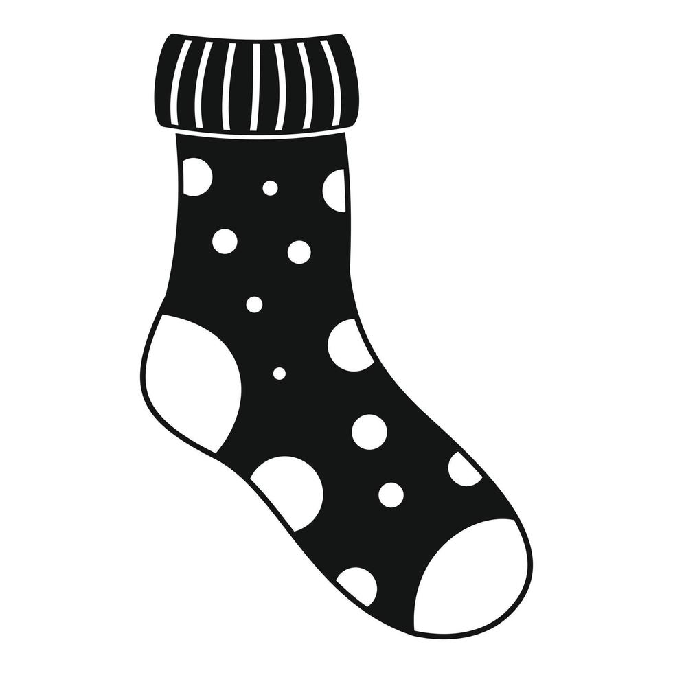 Textilsocken-Symbol, einfacher Stil vektor